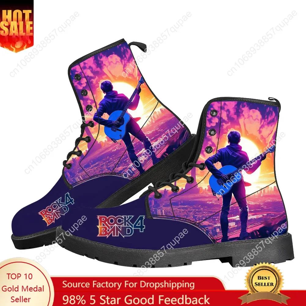 

Rock Band 4 Casual Boots Rhythm Games Mens Womens Teenager Shoes Fashion 3D Boot Outdoor High Quality Customize Made Shoe