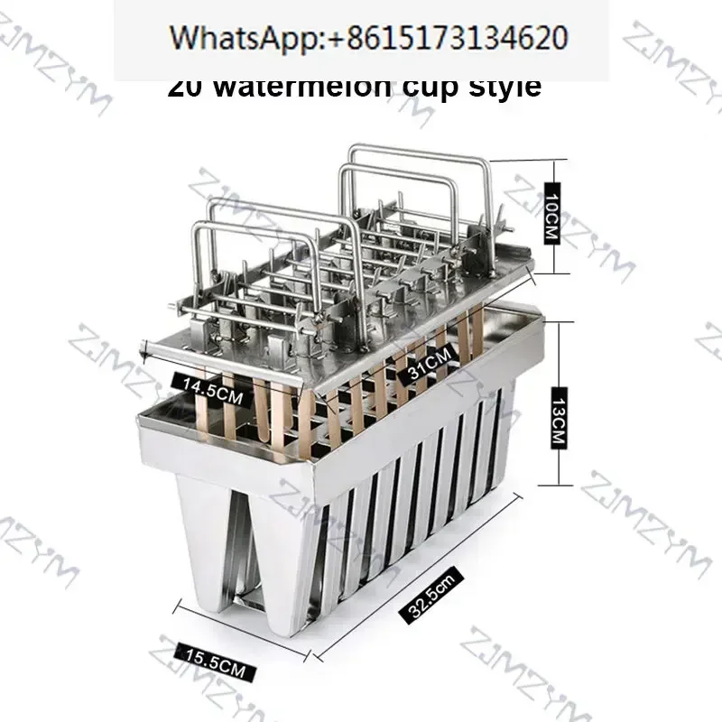 20 Formen Cremeform aus Edelstahl, Stickherstellung, kreative 20-Eisgitterform, Creme