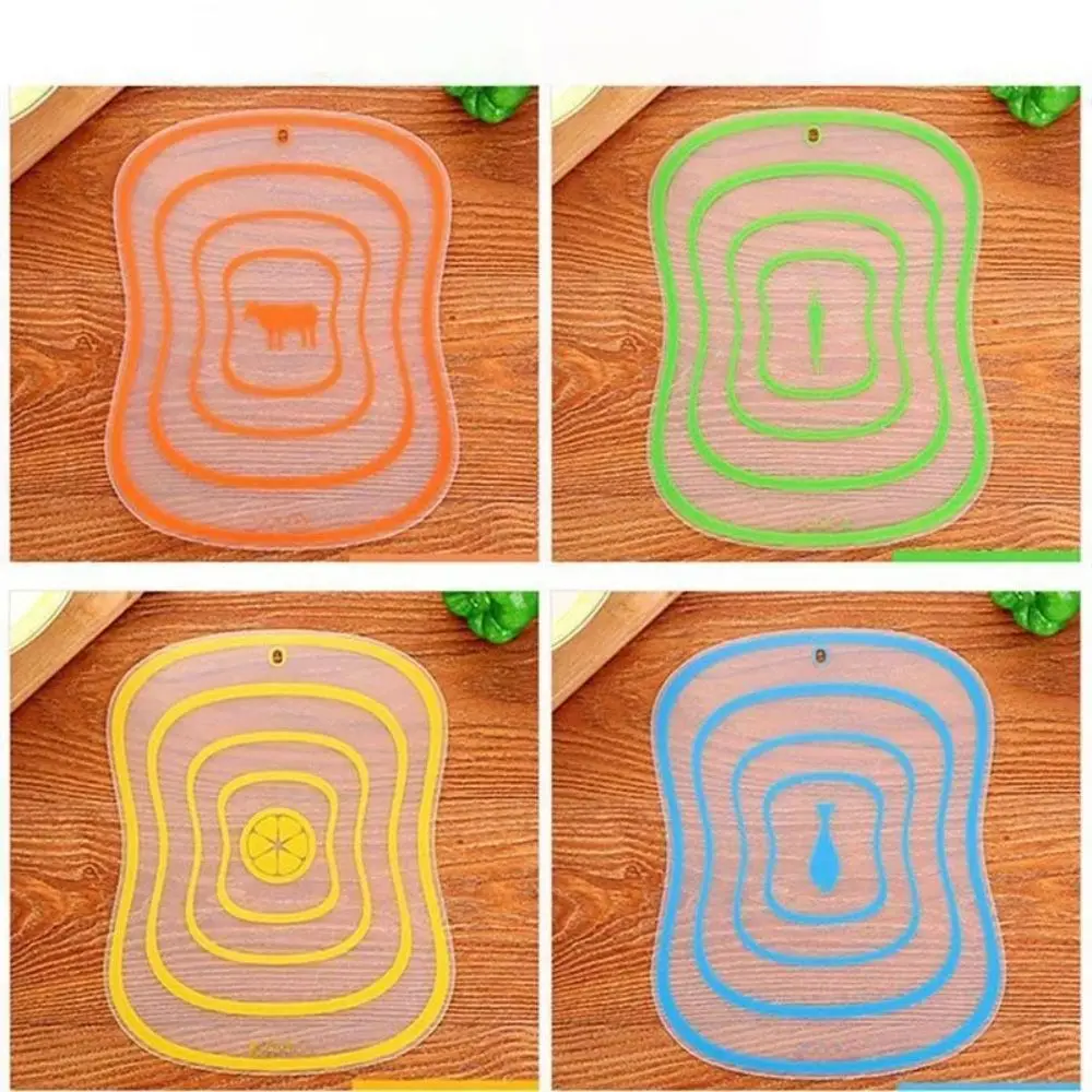 New Non-slip Cutting Board Transparent Antibacteria Kitchen Chopping PP Flexible Kitchen Gadgets Kitchen