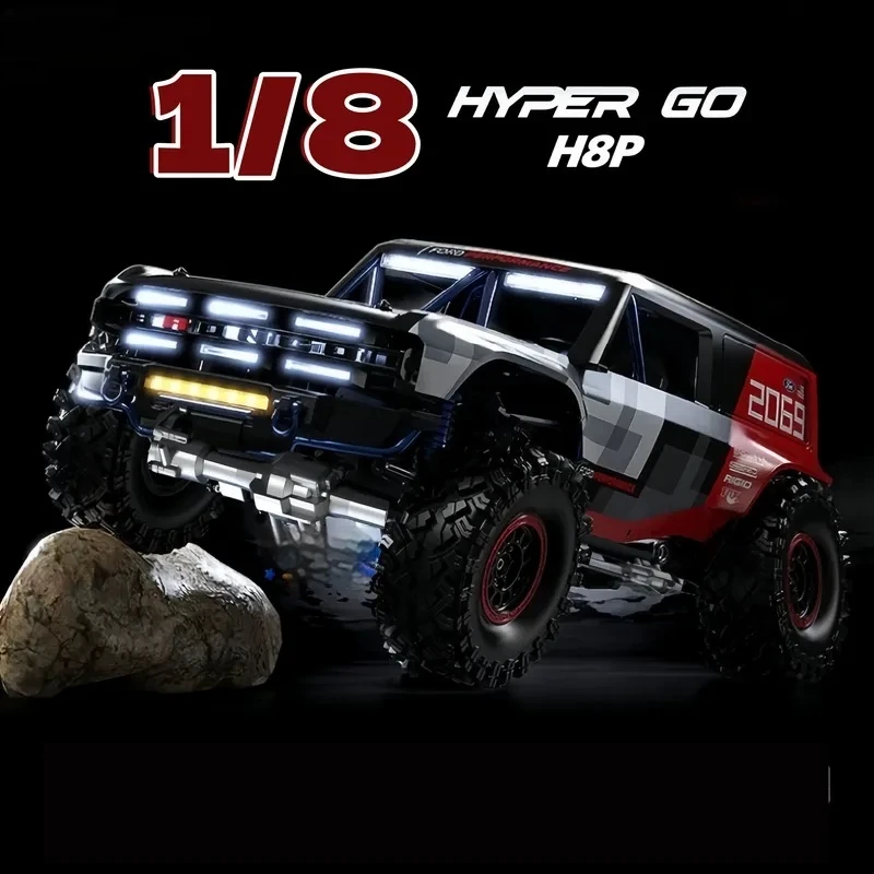 MeiJiaXin H8P 1:8 Scale Brushless Remote Control Car High-Speed Four-Wheel Drive Off-Road Climbing Vehicle Bronco Baja 1000 Toy