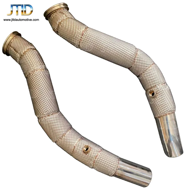 

JTLD Exhaust System High Flow Performance Downpipe For Maserati Ghibli 3.0T With Heat Shield Catless