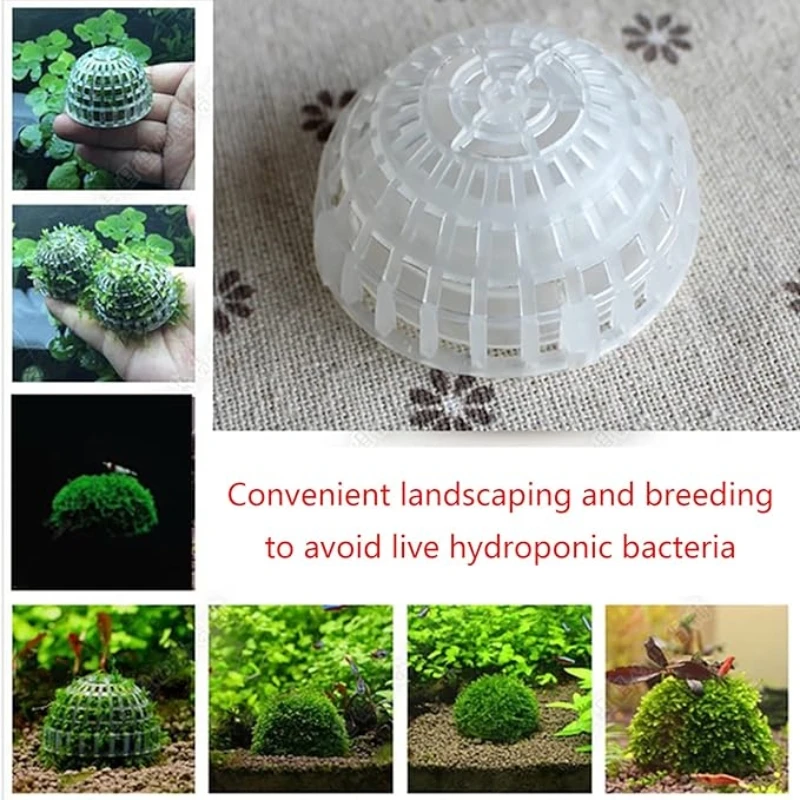 2pc Aquarium Moss Ball Holder, Fish Tank DIY Moss Ball Shape Former Modeling, Moss Ball Holder Filter for Aquarium Moss Plant