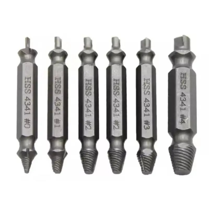 Damaged Screw Extractor Set HSS Drill Bit Stripped Broken Remover Small Easily Quickly Take Out Kit Easy Demolition Power Tools