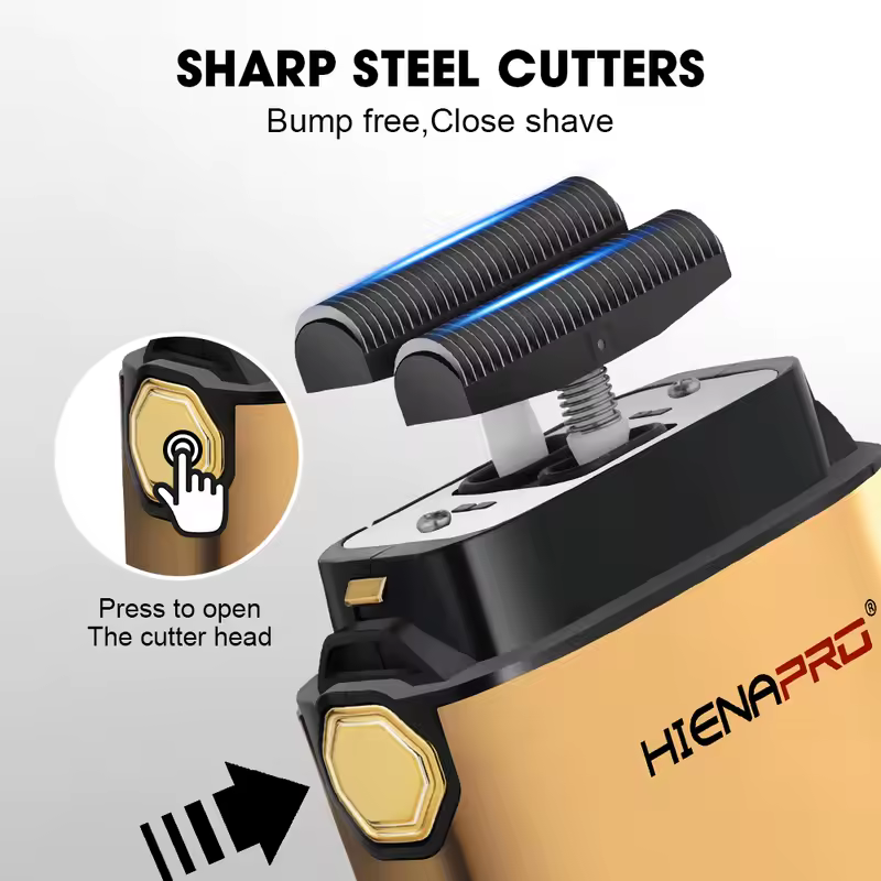 HIENA shaving machine men Electric shaver Hair clipper Rechargeable Metal Housing Pro Electric Shaver For Men Electric home - Image 3
