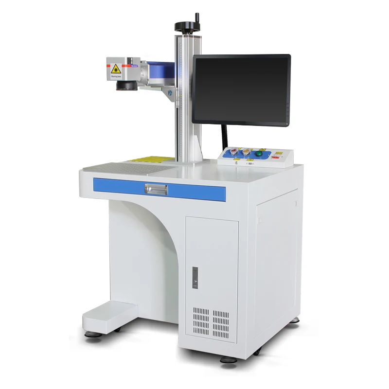 Portable Fiber Laser Marking Machine Easy Moving For On-site Metal Marking Work