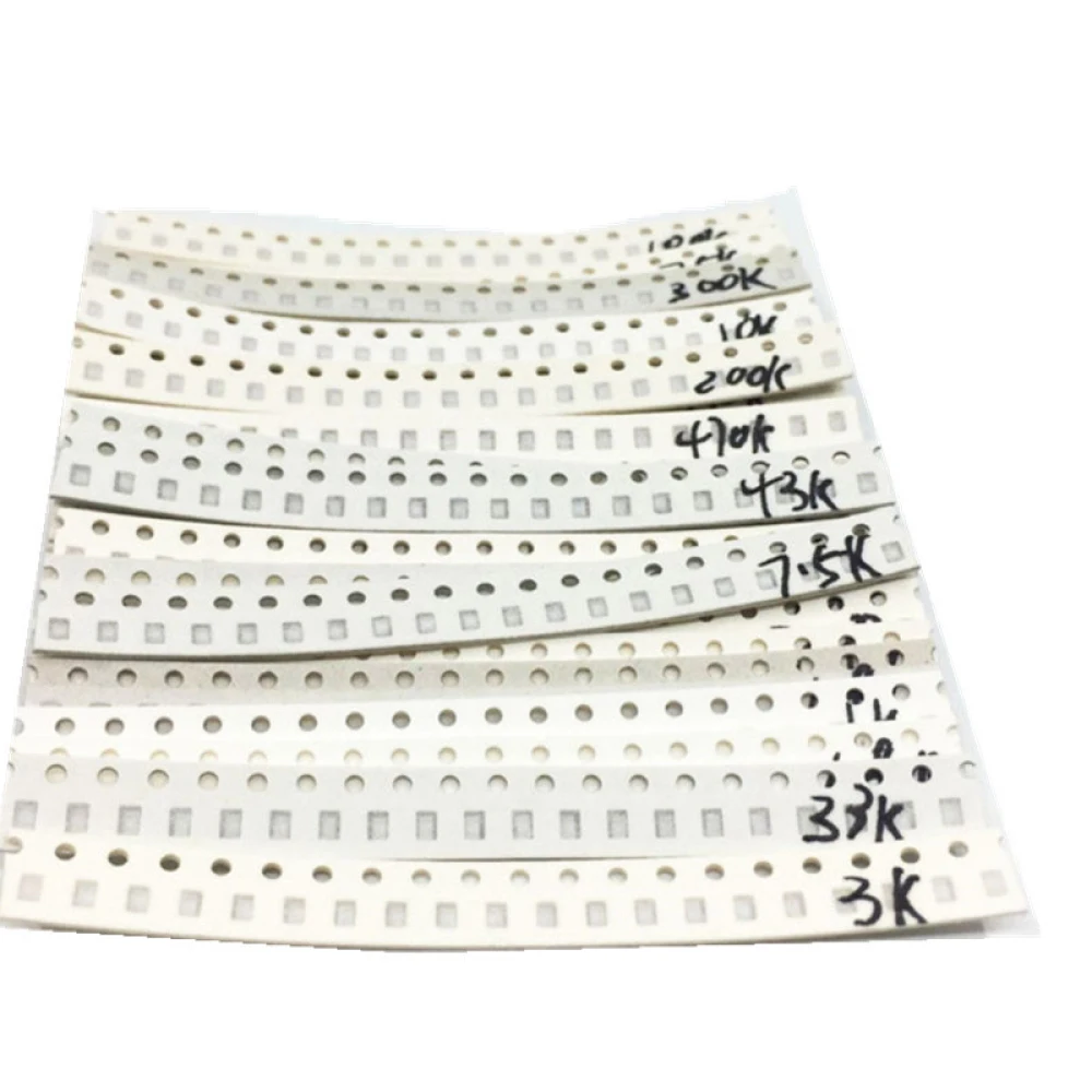 660pcs 1206 0603 0805 SMD/SMT Resistor Kit 1206 1%/ 0603 1%/0805 1% 33 Values Chip Resistance Assorted Set