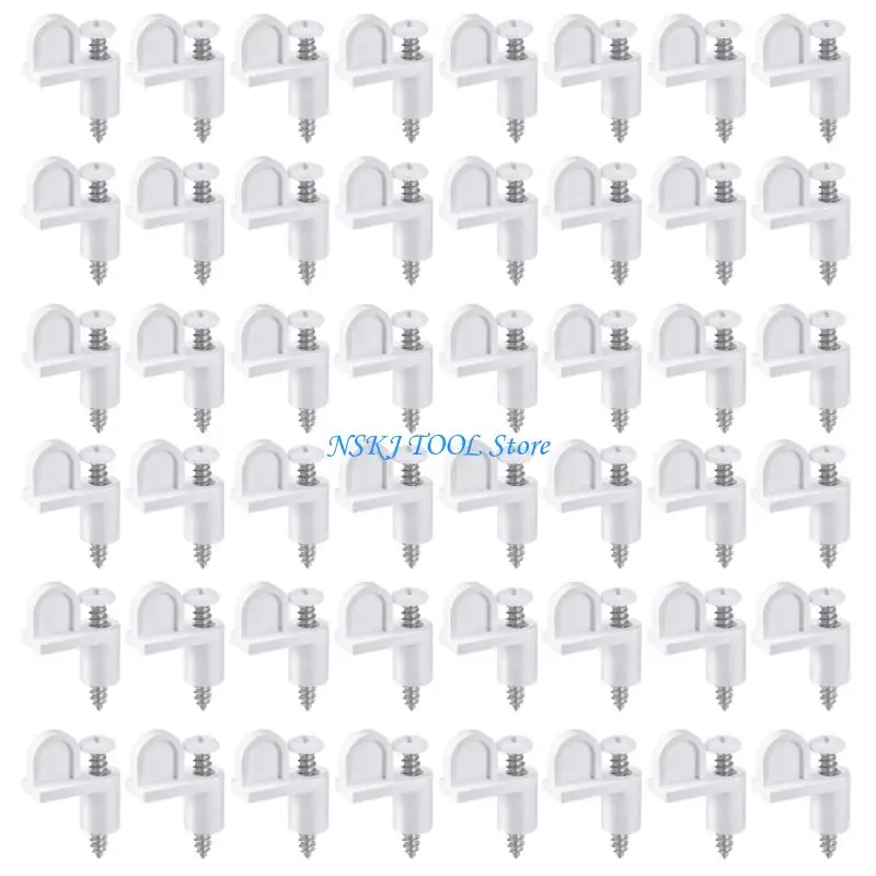 L8RC Heavy dutys Nylon Window Clip Set Of 48 Includes Screws Reusable Fastening Solution For Storms Panel Screens