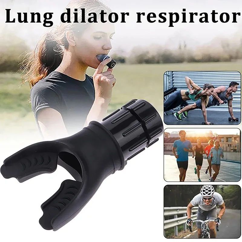 

Sports Breathing Trainer Exercise Lung Face Mouthpiece Respirator Fitness Equipment for Household Outdoor Exercise Tool