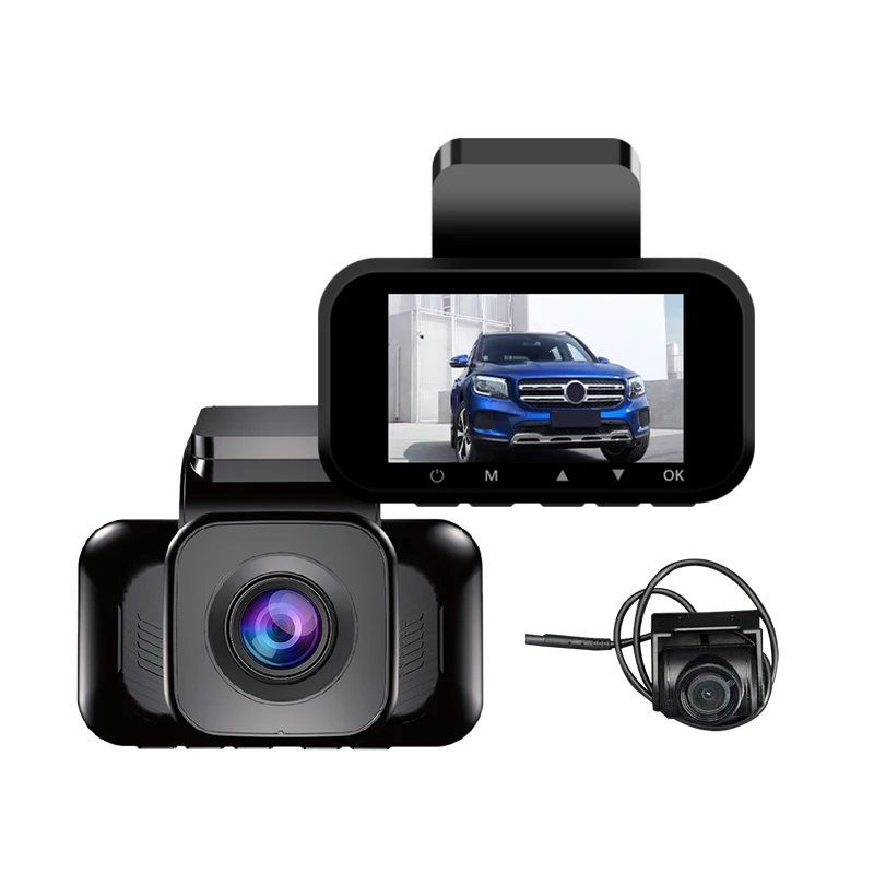 3-Inch Car DVR Dash Cam Dual Lens Rear View Mirror Auto HD Dash Camera 1080p Resolution Video Recorder Model Changing Feature