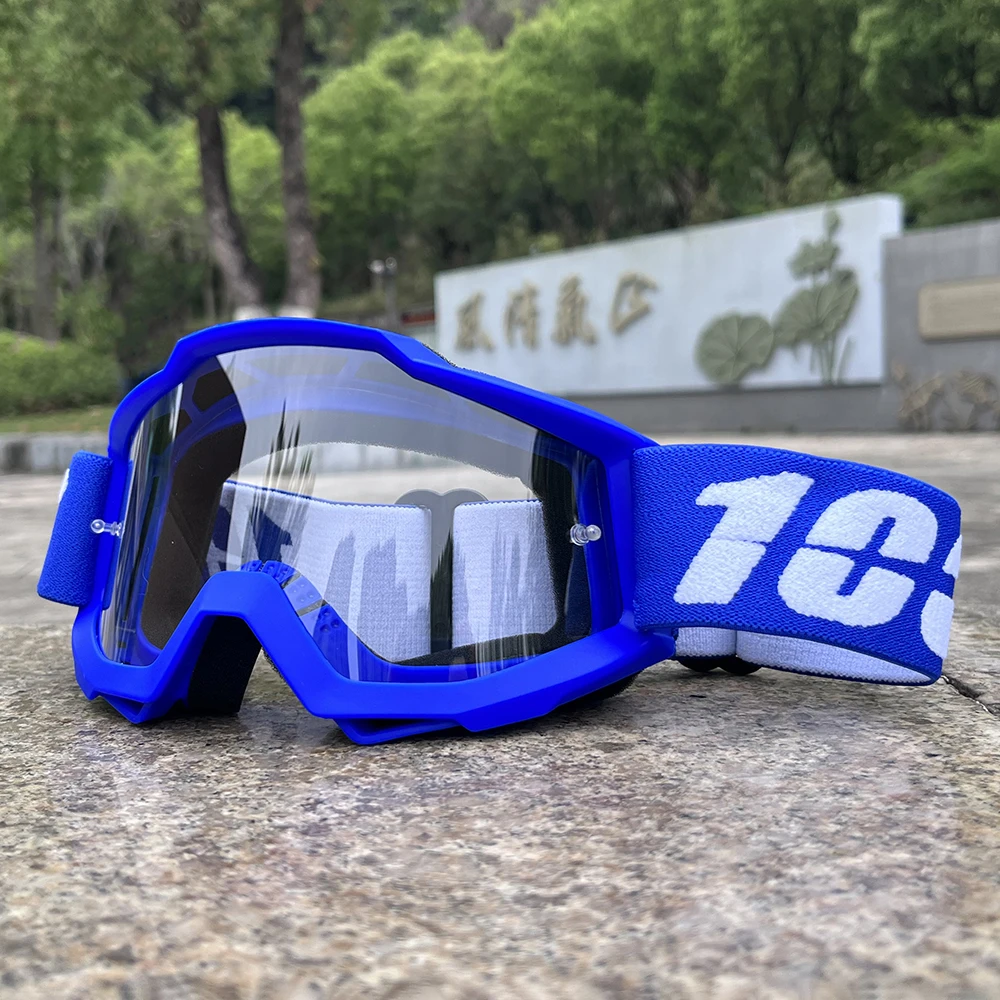Motorcycle Goggles Motocross Glasses MTB ATV MX Off-road Goggles Mask Removable Lenses Windproof UV Protection Outdoor Cycling