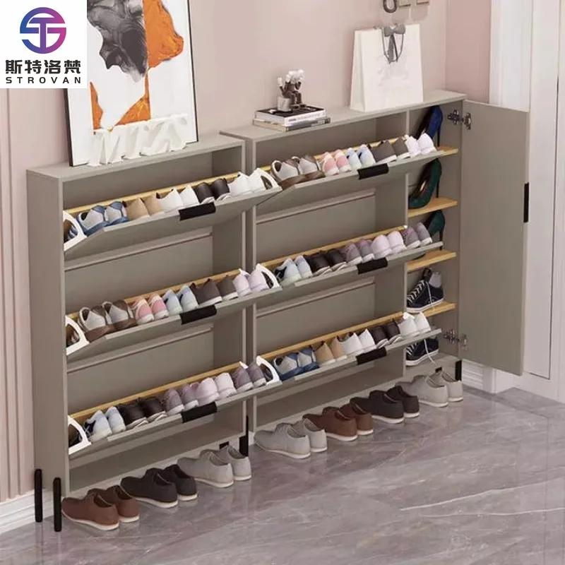 

Living Room Entryway Furniture Wooden Shoe Storage Cabinet Container Shoe Rack Cabinet Organizer Shoe Rack