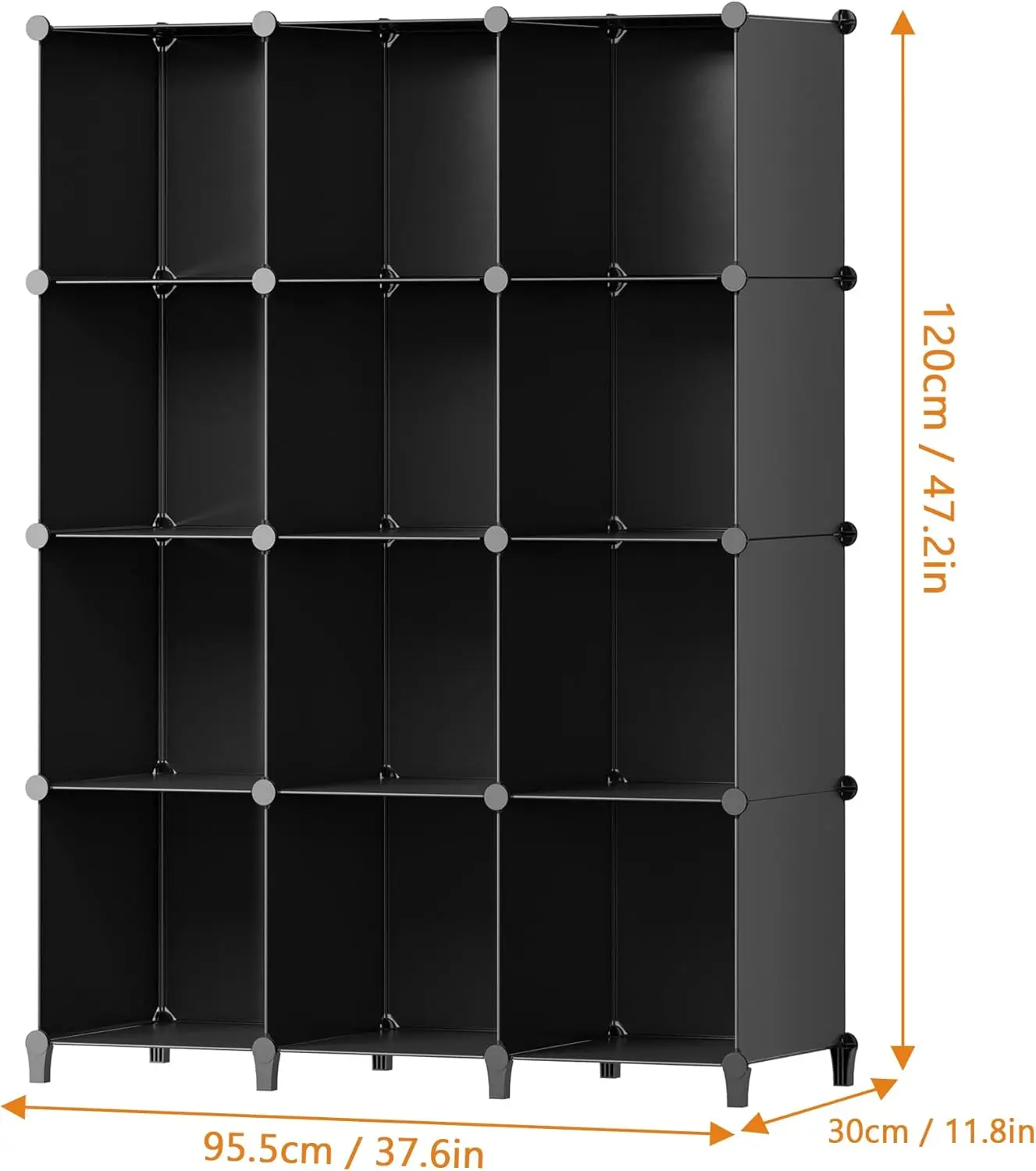 Closet Organizer, 12-cube Closet Organizers and Storage, Portable Closet Storage Shelves, Clothing Storage for Kids, Closet