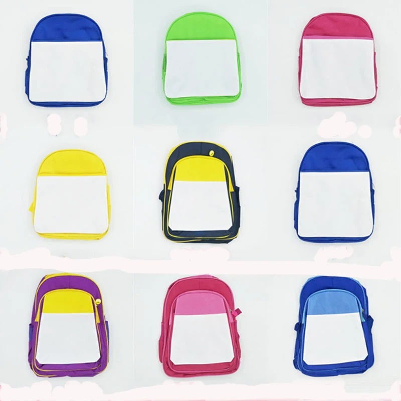 3 Pcs Sublimation School Bags Heat Transfer Backpack Diy Book Bags For Kid Children Use