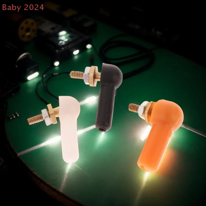 الغاز RC قارب سيرفو قطع الغيار وصلة كروية M2 M3 موصل أسود 2/5 حزمة L16/17 مللي متر نهاية القضيب