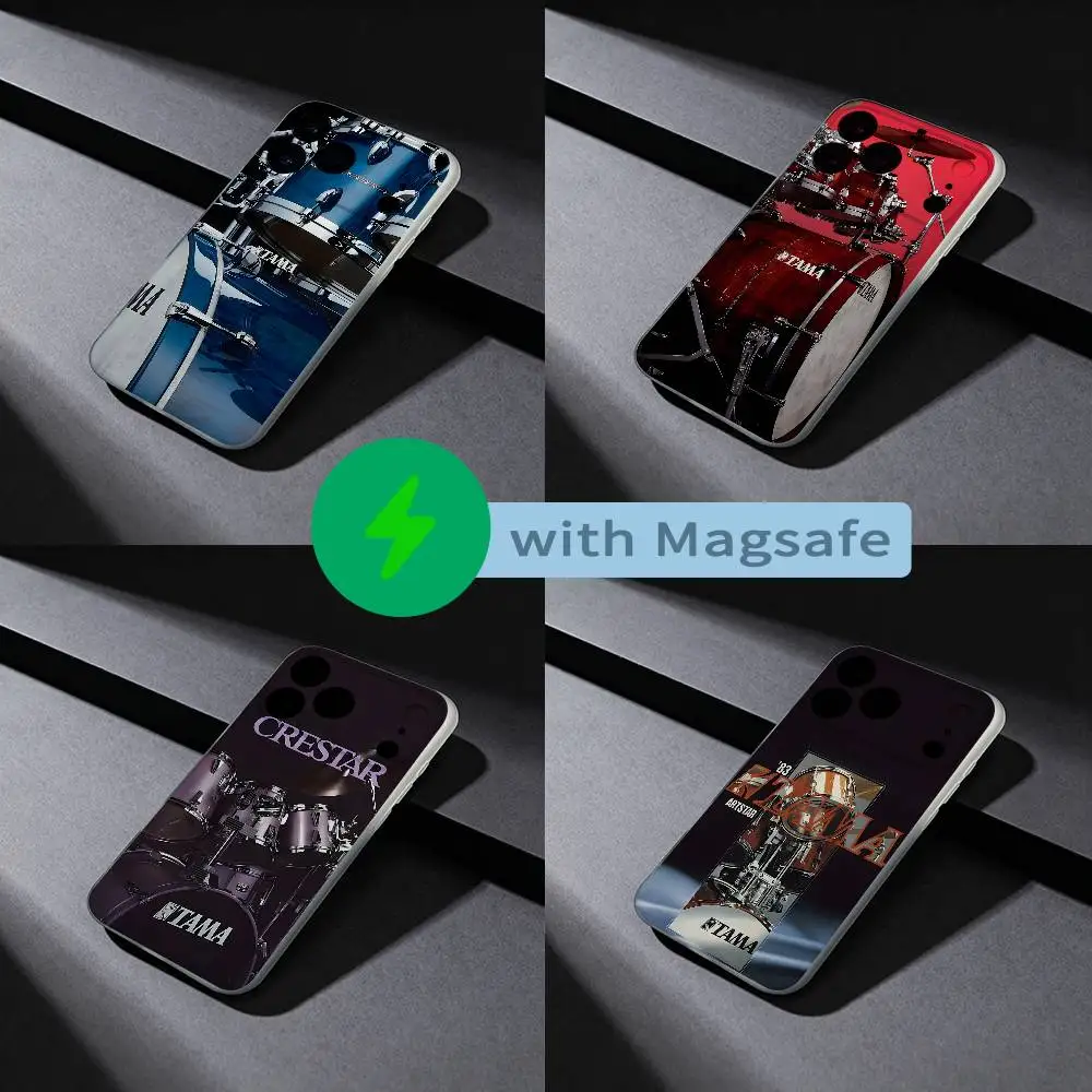 

T-Tama Drums Phone Case For iPhone 17,16,15,14,13,12,X,XS,Pro,Max,Plus,E,Air,Mini with Magsafe Magnetic Liquid TPU
