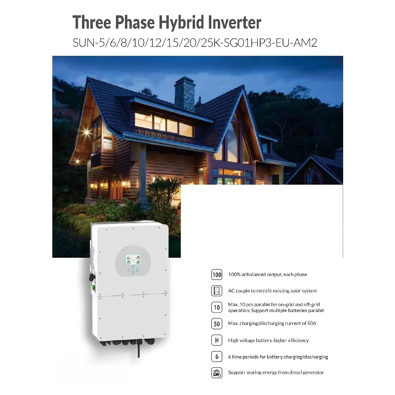 50kw Solar Power System High VoltageHybrid System With Panels for Home System