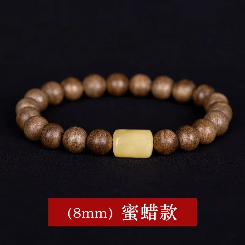 Authentic Tarakan Agarwood Bracelet Men Women Hand Jewelry Lucky Beads Accessories Couple Bracelet