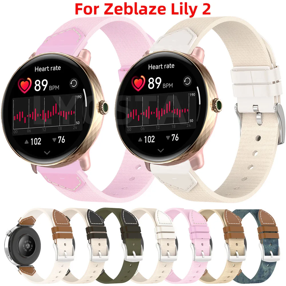 

Горячий джинсовый ремешок для часов Zeblaze Lily 2 2024, браслет для Zeblaze Lily2, умный ремешок для часов для женщин и девочек, аксессуары