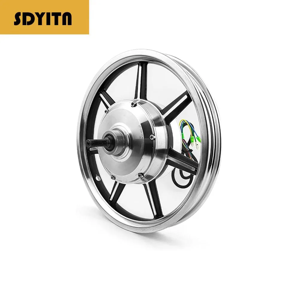 

36 В, 350 Вт, 14-дюймовая задняя приводная ступица, бесщеточный мотор-редуктор, колесо для электрического велосипеда (48 В, 350 Вт, без шин)