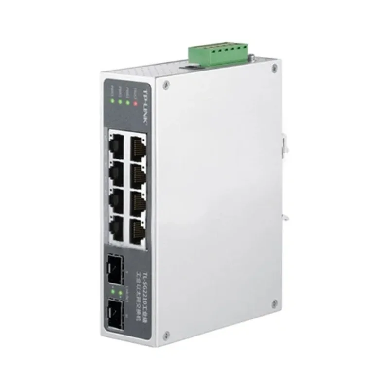 Full Gigabit Web NMS Industrial Ethernet switch TL-SG2210 Industrial 8 Electrical 2 Optical