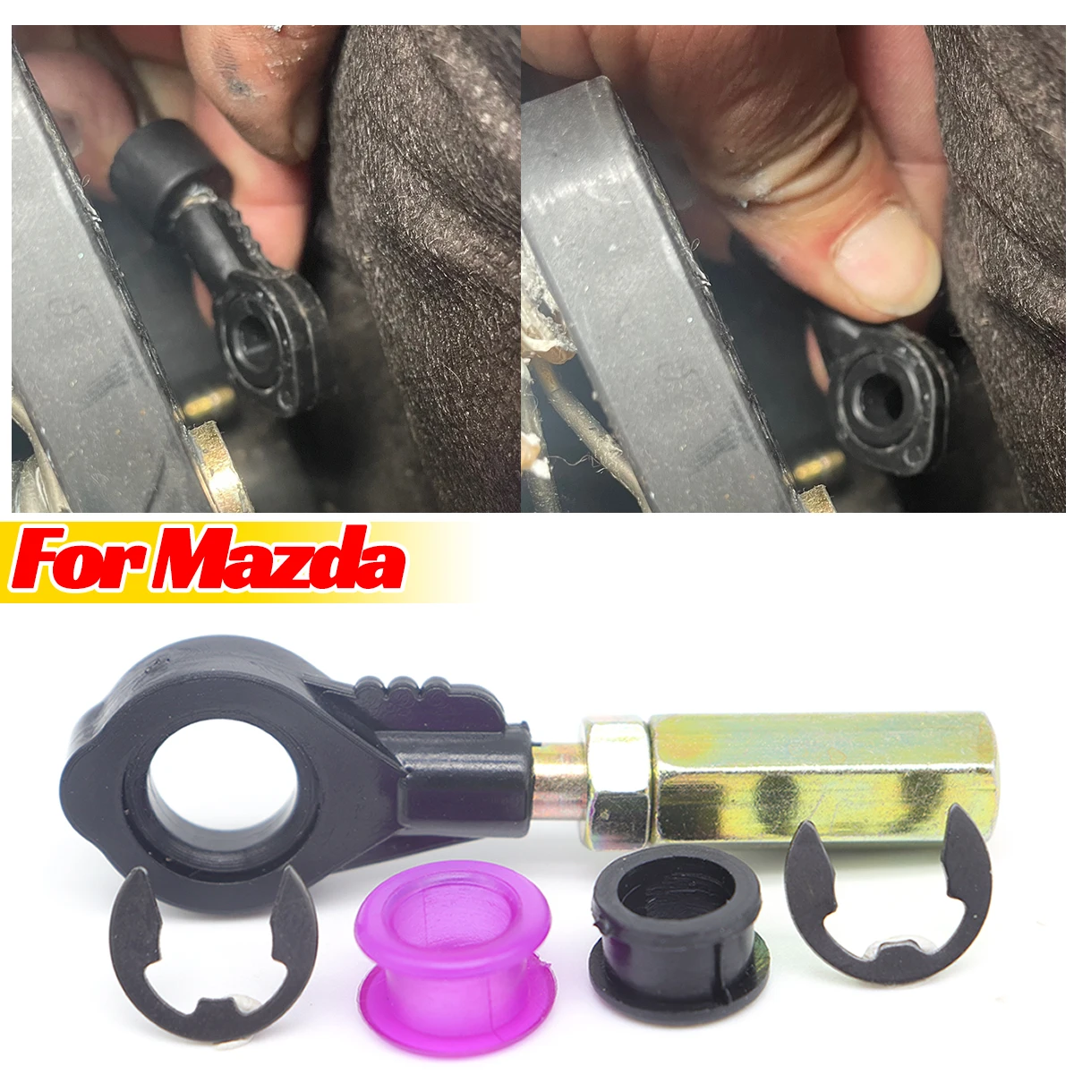 For Mazda 3 6 Gear Shift Cable Eyelet Linkage Control Bushing Gearbox Shifter Lever Selector End Rod Connect Bush Fix Adapter