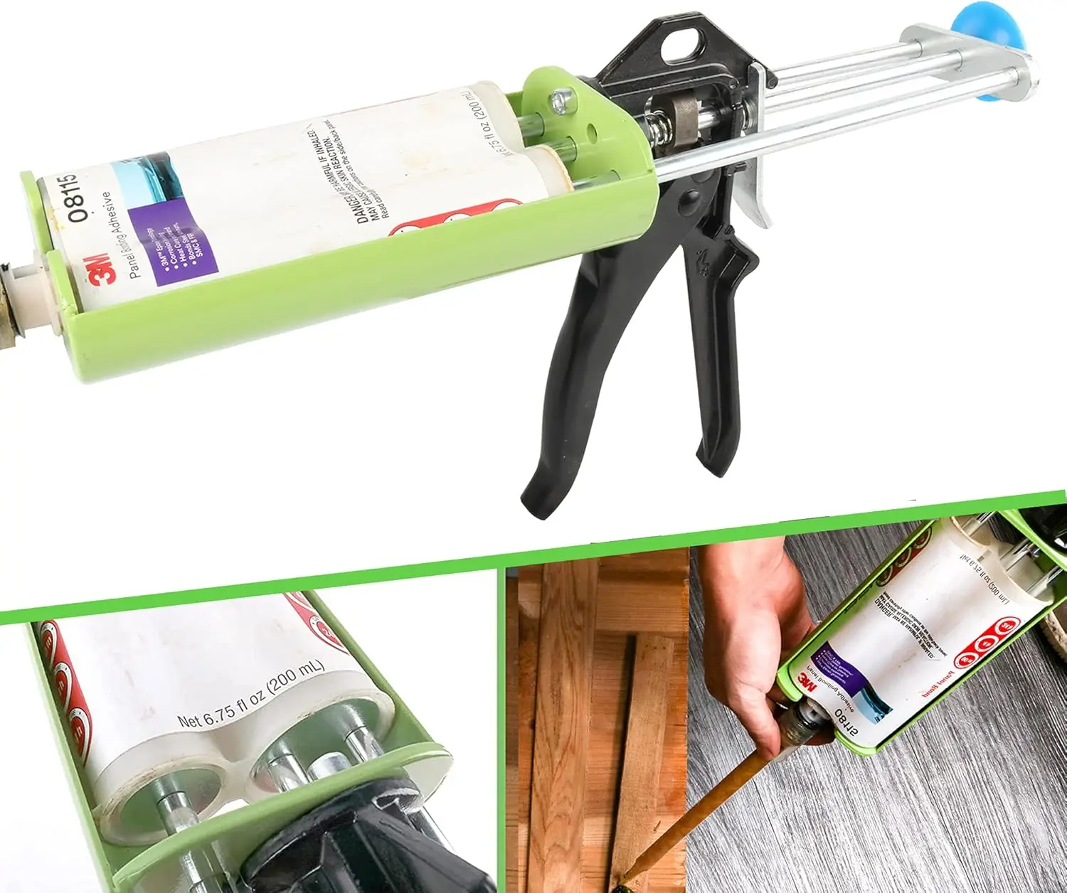 

Пистолет для эпоксидного клея 200 мл с соотношением смешивания 2:1 - Ручной аппликатор для панельного склеивания, обеспечивающий гладкое и точное нанесение