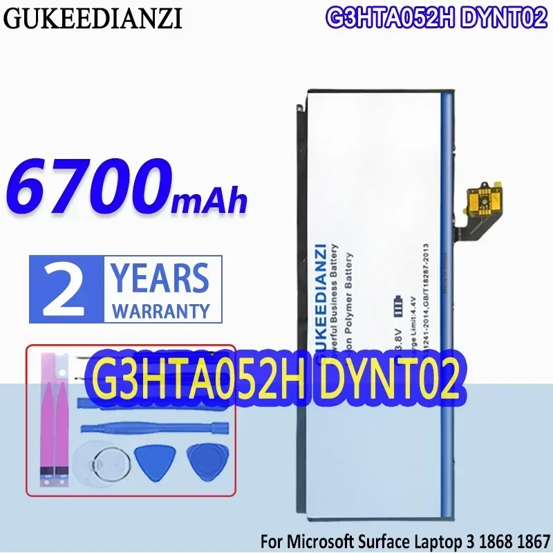 

Аккумулятор большой емкости запасные батареи для мобильного телефона G3HTA052H DYNT02 6700 мАч для смартфона Microsoft Surface 1868 1867