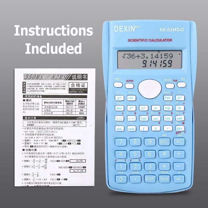 Scientific Calculator Multifunctional Student Simple Portable Calculator Stationery School Office Supplies