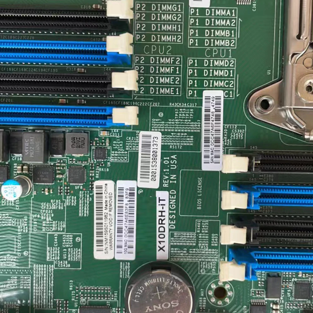

X10DRH-IT Dual-way Server Motherboard Supports E5-2600V3 V4 Gigabit Network Card LGA2011