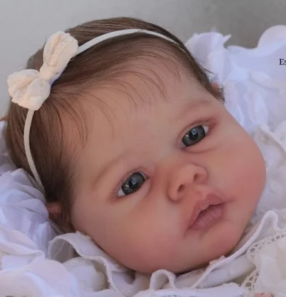 NPK 20 ''لون جديد كمية عالية اليدوية غير مكتملة غير مصبوغ أجزاء الدمى تولد من جديد نيكول مع القماش الجسم تولد من جديد مجموعات الدمى