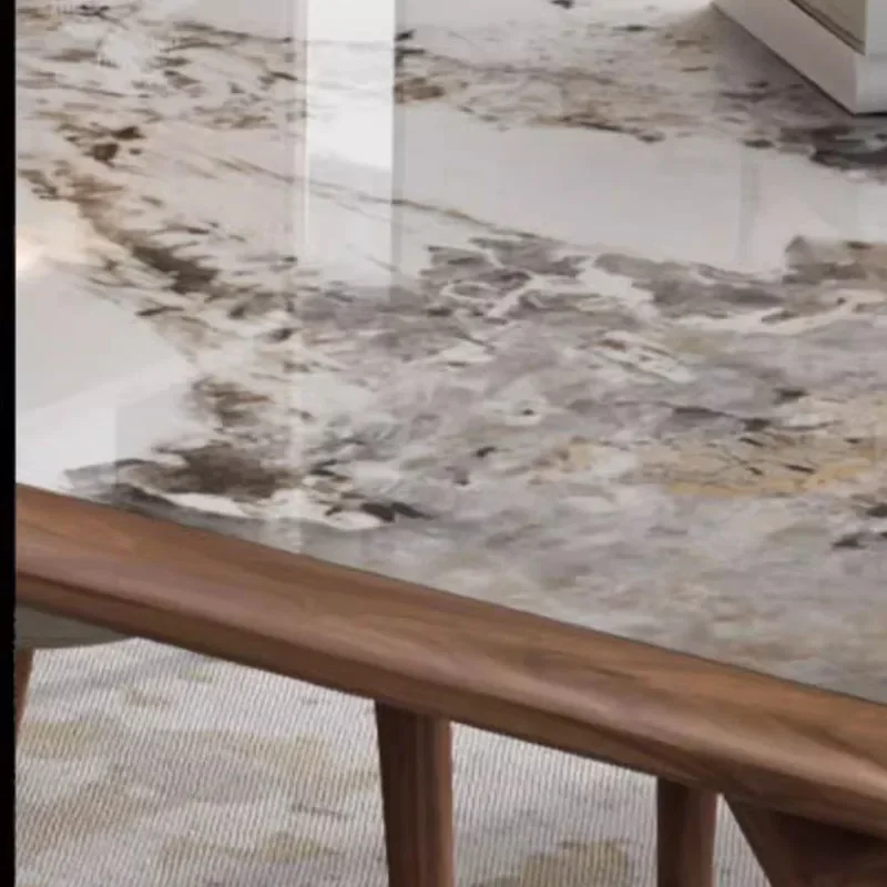 الاسترخاء توفير المساحة طاولة طعام الحديثة المعيشة القهوة مستطيل طاولة طعام مقاوم للماء الحد الأدنى Esstische أثاث المنزل #5