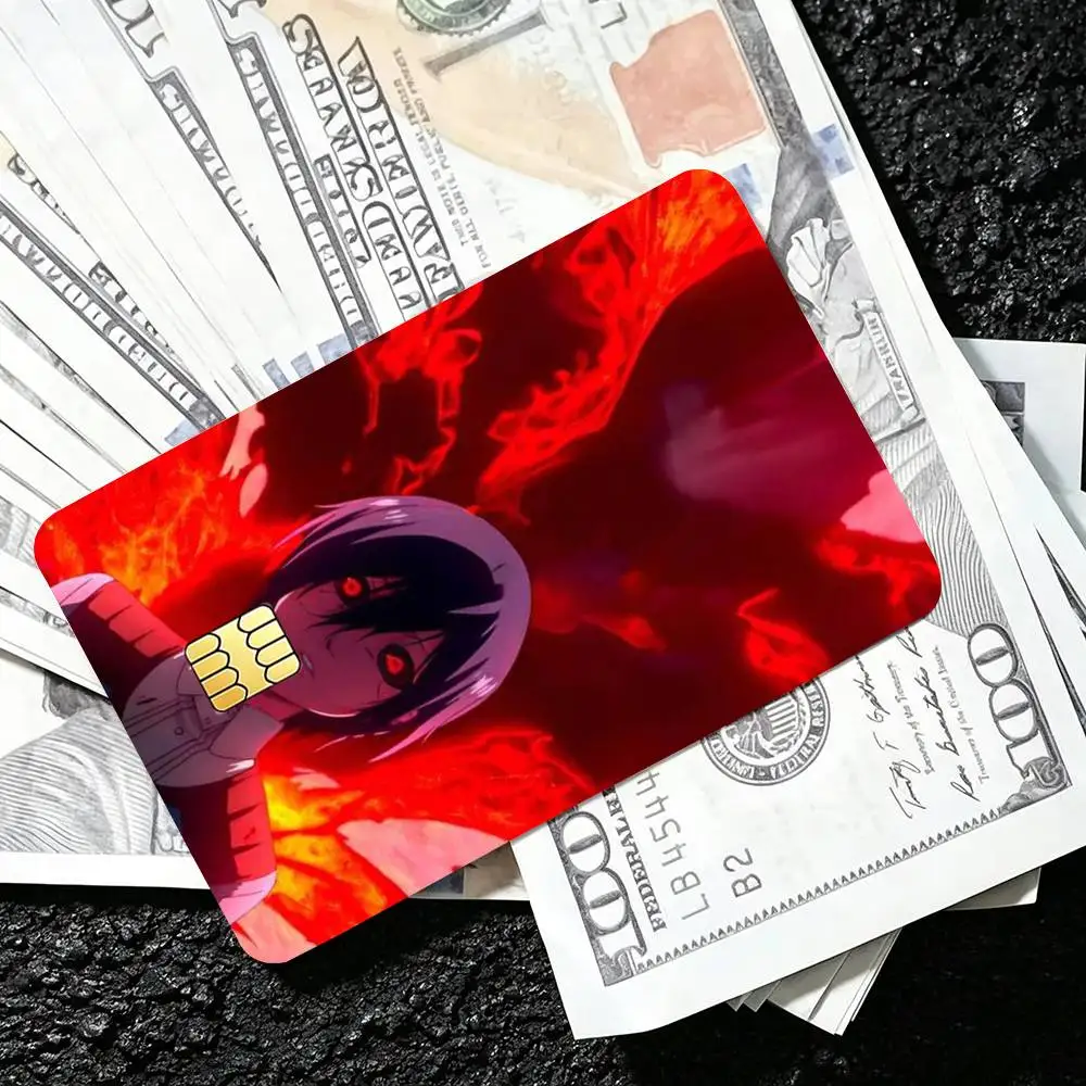 Anime T-Tokyo G-Ghoul Touka Kirishima Credit Card HD Stickers Easy to replace, change card style anytime as you like