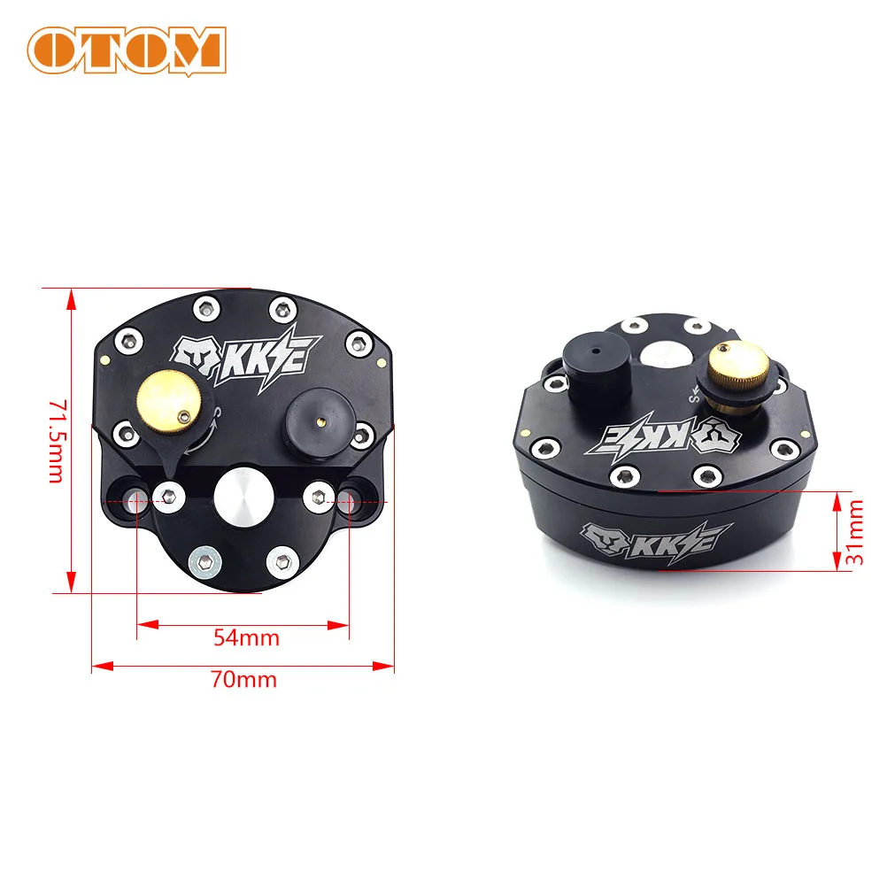 OTOM Motorcycle Directional Damper Adjustable Steering Stabilizer CNC Billet Aluminum Mount Kit For Off-Road Motocross Universal