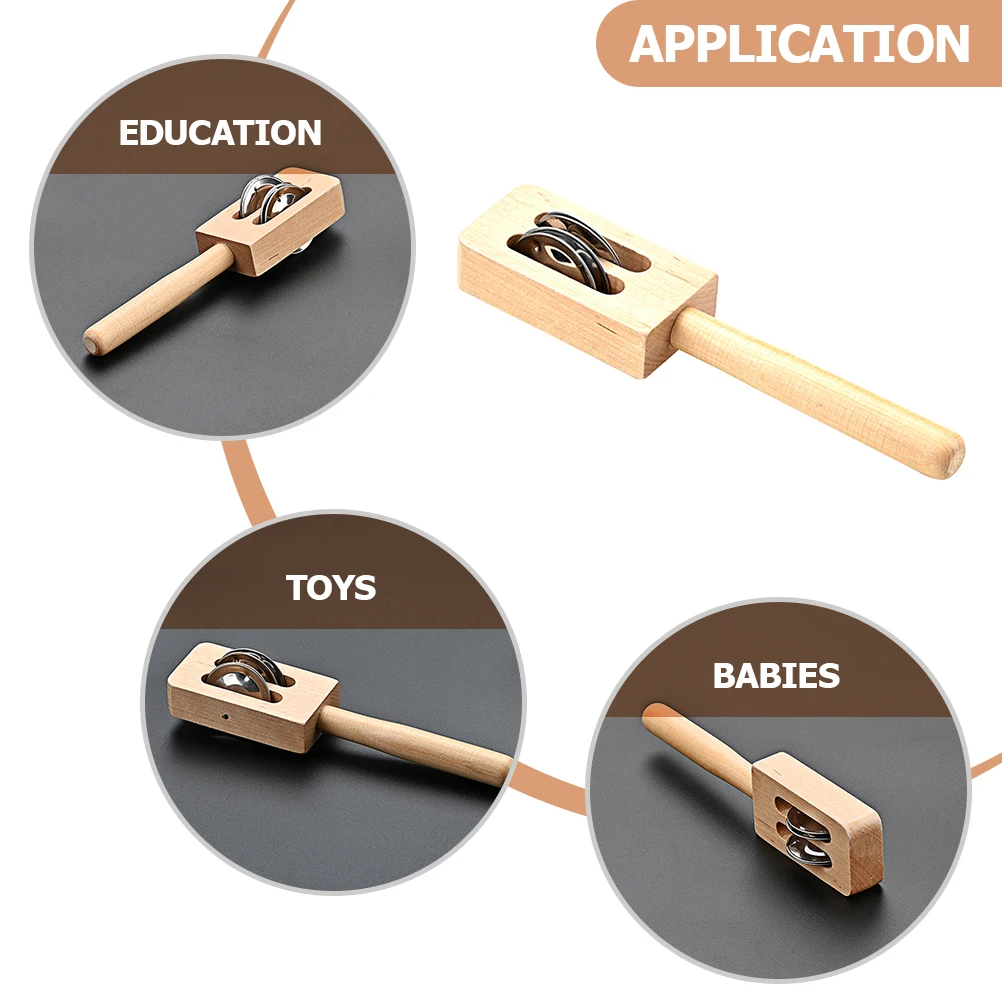 W208 Campana in stile casuale Giocattoli Strumento musicale per bambini Giocattolo che scuote il bambino Materiale sicuro Pratica di lunga durata