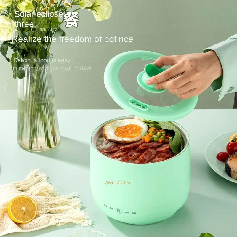 Mini rice cooker for 1-2 people, smart small multifunctional non stick electric rice cooker for home use