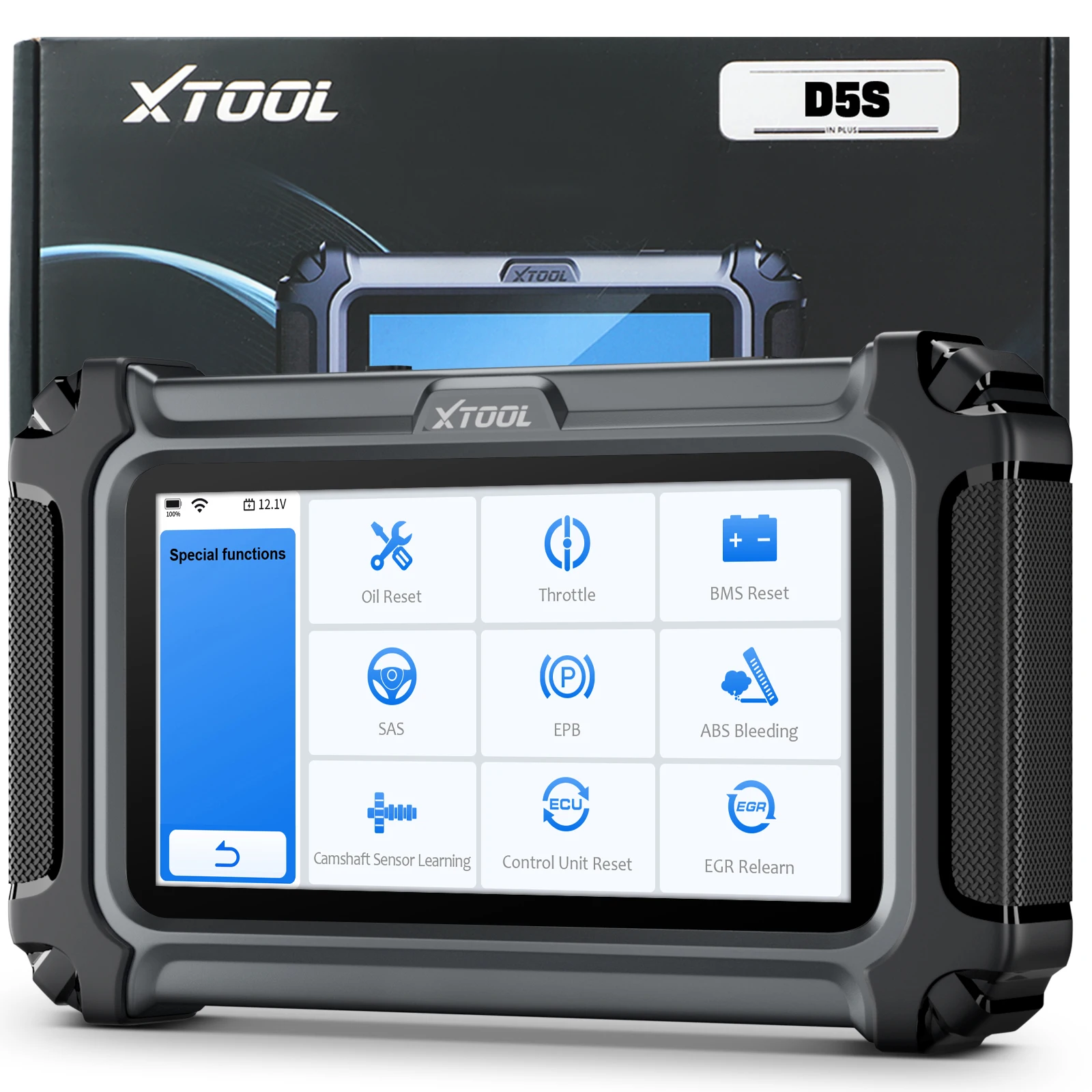 XTOOL D5S Autodiagnostische hulpmiddelen ABS SRS Motortransmissiesystemen OBD2-scanner 16+ diensten Alle functies Levenslange gratis update