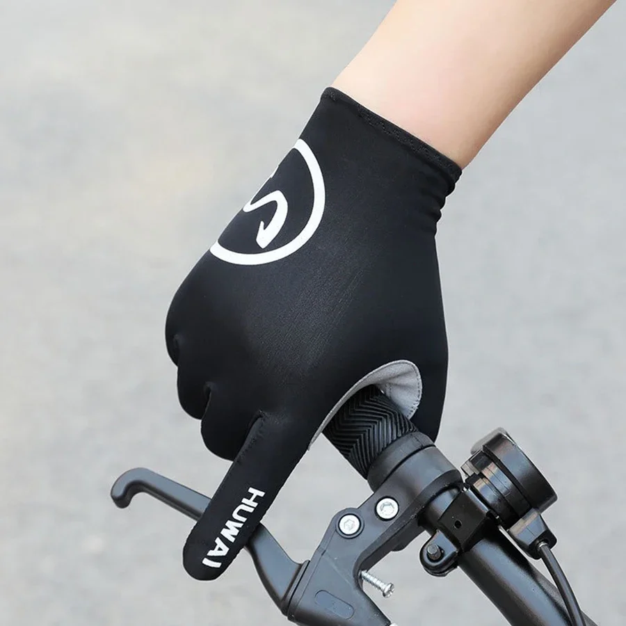 Cycling Gloves Full Finger for MTB and Road Bike Racing,Men&Women Spring Summer Thin Viscose Driving Breathable Antiskid Gloves