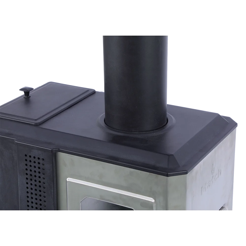 Outdoor Pellet Heater Portable Mobile Pellet Burning Heater for Patio Backyard Camping Outdoor Living Space