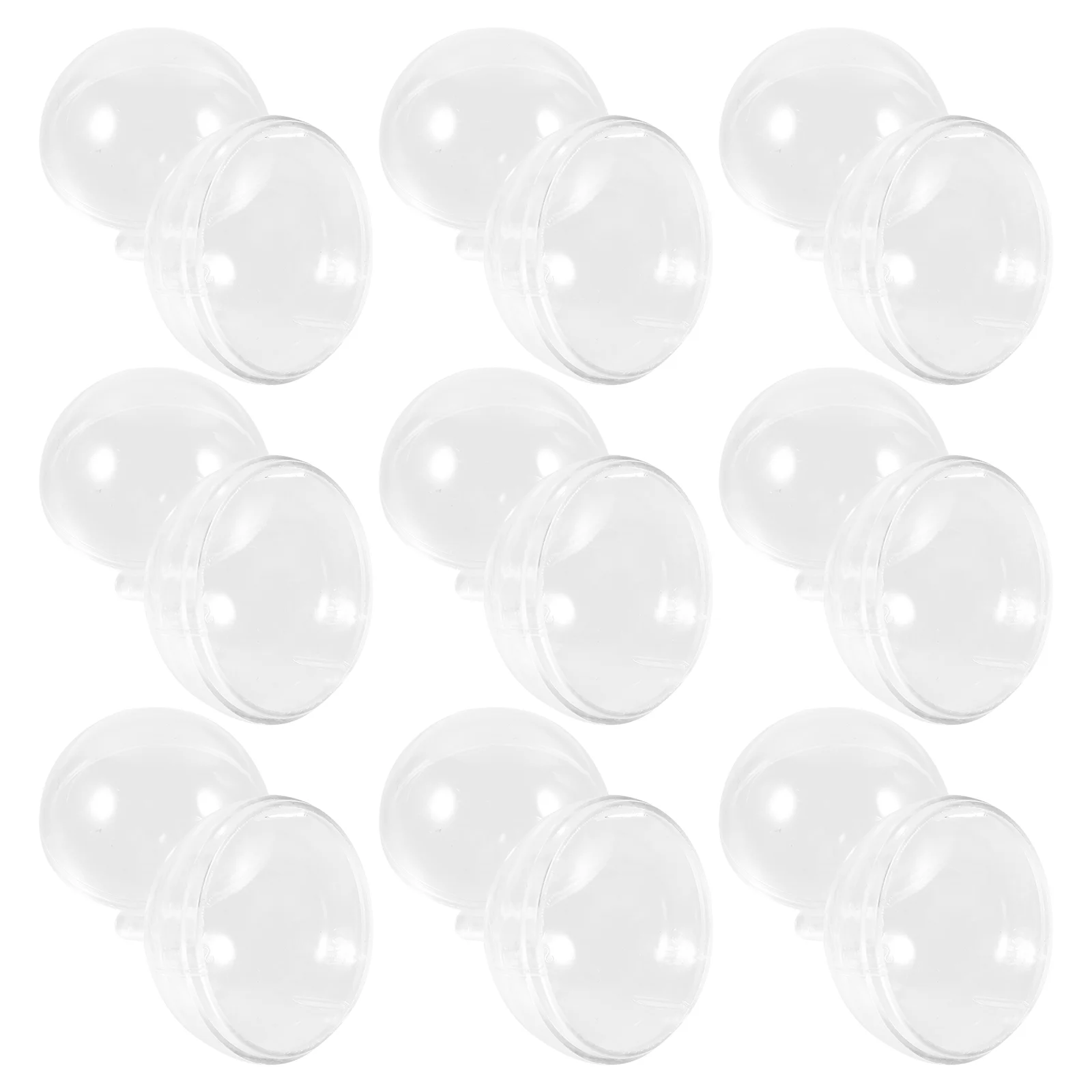 

95PCS Chocolate Torus Holder Round Plastic Truffle Display Decor Wrapper Party Elegant Container Clear