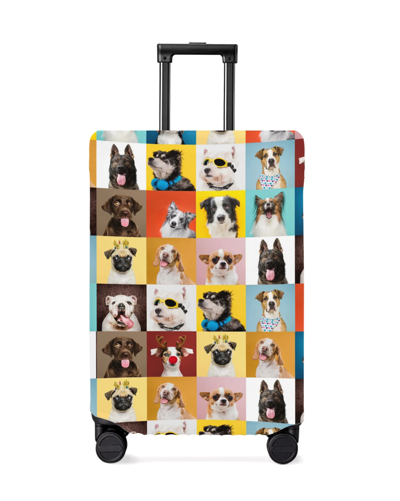 

Bulldog Border Collie Bull Terrier Pet Dog Luggage Protective Cover Travel Accessories Suitcase Elastic Dust Case Protect Sleeve