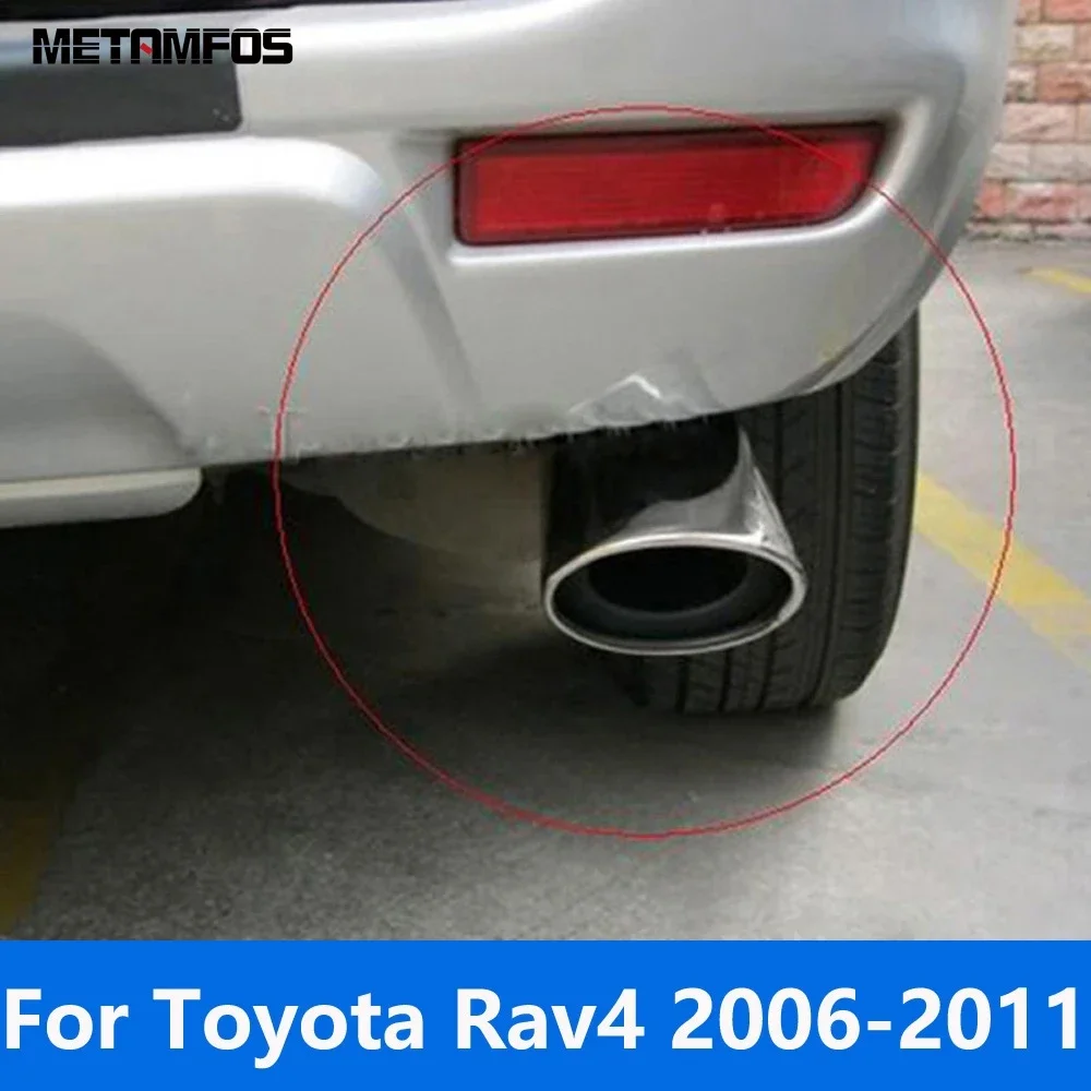 For Toyota Rav4 Rav 4 2006-2009 2010 2011 Stainless Steel Exhaust Systems Muffler Tip Silencer Tail Pipe Accessories Car Styling