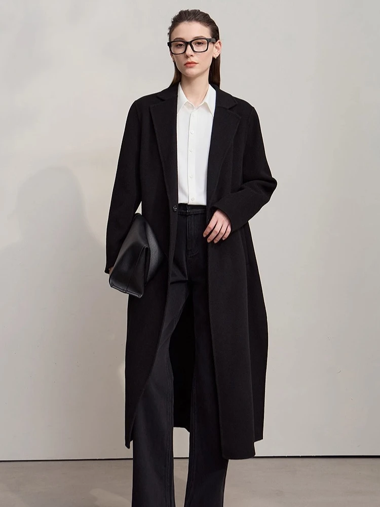 AMII جينز نسائي أسود 2025 شتاء جديد حزام قابل للإزالة مستقيم سراويل نسائية متعددة الاستخدامات جينز متين غير رسمي السيدات 1254TM4064 #4