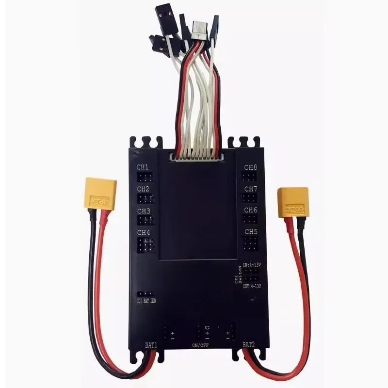 2103 Mini Power DP UBEC 20A BEC 9 In 18 Out Servo Distribution Board Fit RC Plane Install Hardware