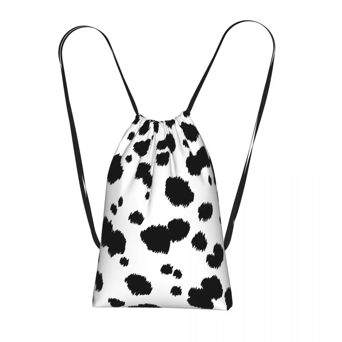 

Dalmatian Dog Texture Backpacks Multi-function Drawstring Bags Sundries Bag Book Bags for Travel Students