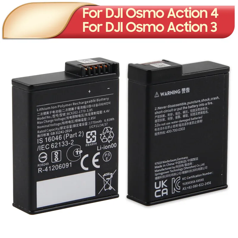 

Replacement Battery For DJI Osmo Action 4 Action 3 Action 5 Pro Battery