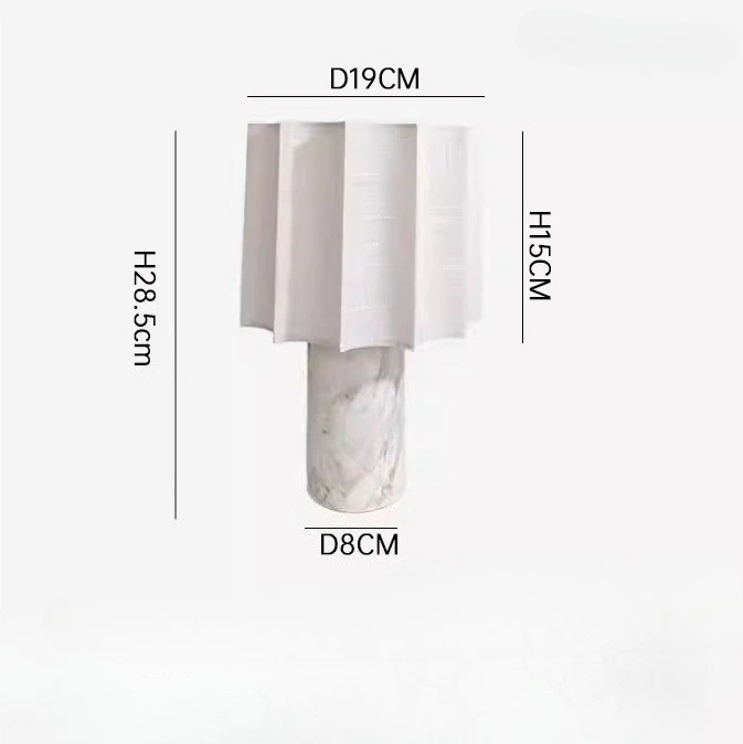 Luxe Bedlamp Natuurlijke Marmeren Draagbare Tafellamp Stoffen Lampenkap Aanraakdimbaar Bureaulamp Woonkamer Slaapkamer