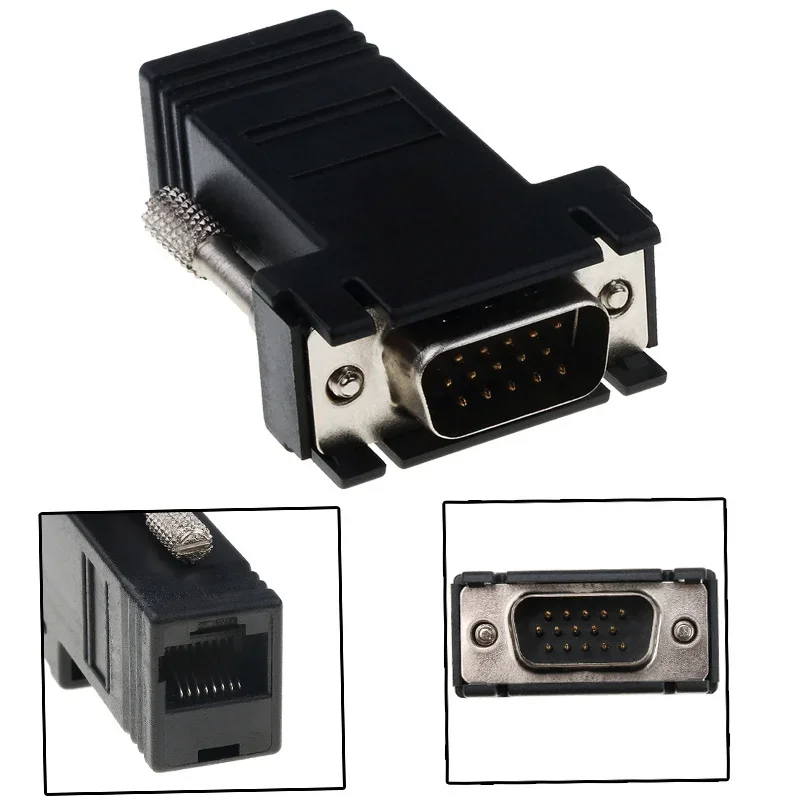 

1 шт., сетевой адаптер VGA для кабеля RJ45