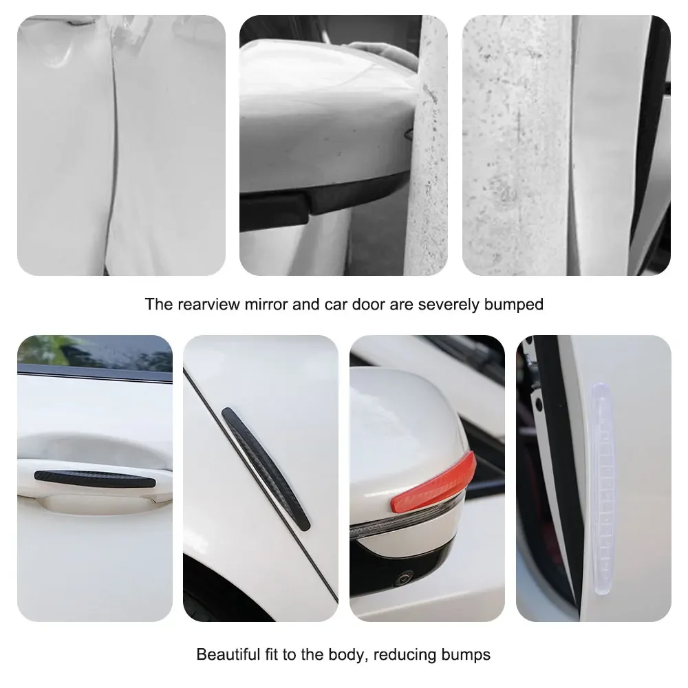 For Lexus GX460 CT200H ES Fsport GS GX IS LS LX NX RX UX CT 4Pcs Car Anti-Collision Protector Stickers Auto Bumper Guard Strips