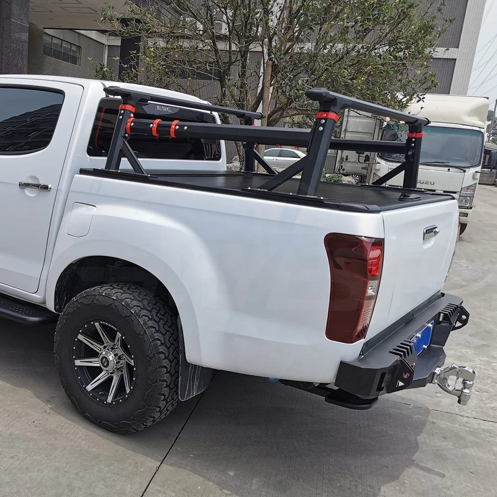 Factory Outlet Pickup Truck Bed Rear Roof Rack Ladder Pick up Car Ladder Racks