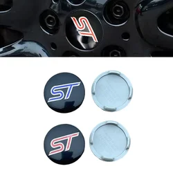 4Pcs 54mm ST Wheel Center Cover Hub Caps Car Emblem Badge For Ford Mondeo Mustang Focus Fiesta ST Logo Auto Accessories